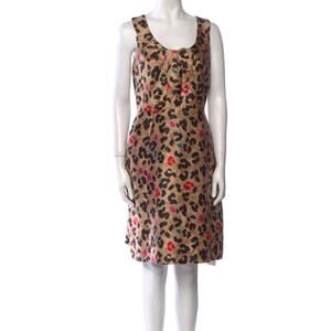 Kate Spade leopard print Silk Bette Dress size 8